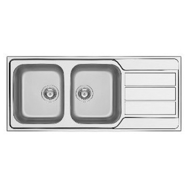 Picture of Double End Drop In Sink 1160 x 500