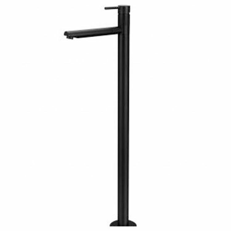 Picture of Matt Black Malta Free Standing Bath Mixer Sq
