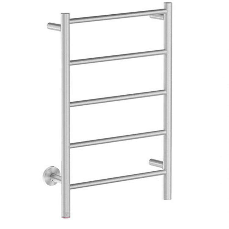 Picture of Bathroom Butler Natural 5 Bar 500 mm Straight Heated Towel Rail Polished