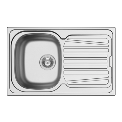 Show details for Side End Bowl Drop In Sink 790 x 500 Picture of Side End Bowl Drop In Sink 790 x 500
