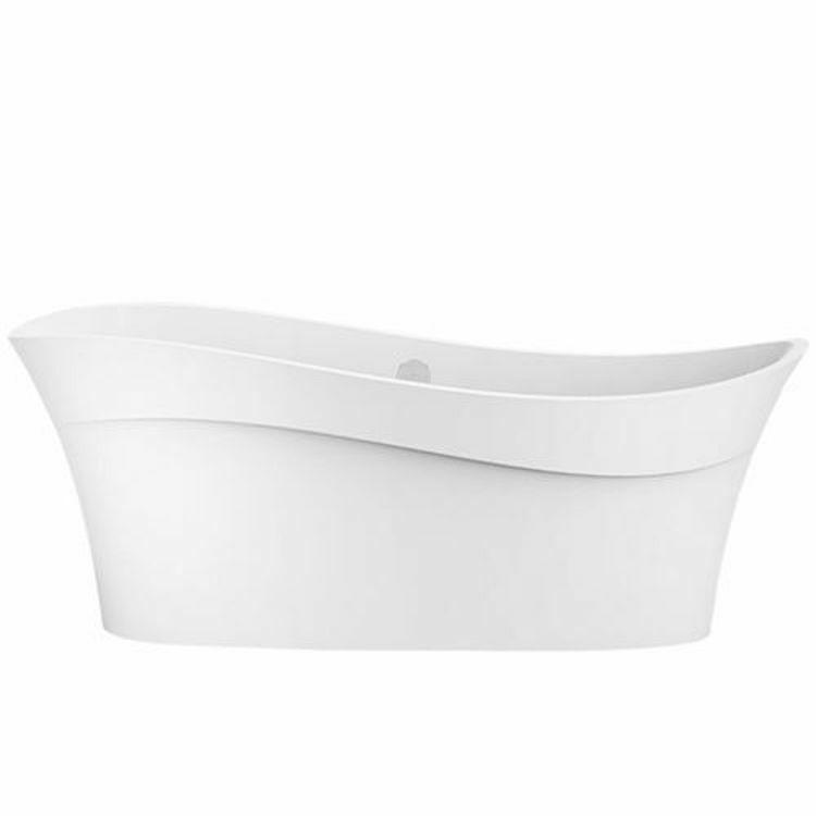 Picture of Victoria + Albert Pescadero F/Stand Oval Bath Wh 1695 x 798