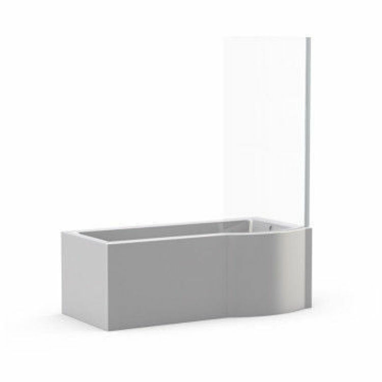Picture of Osaka Free Standing Shower Bath with Shower Screen (Left Hand)