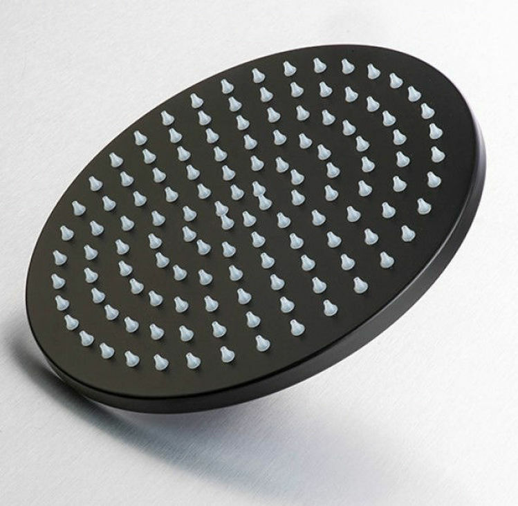 Picture of Gio Round Matt Black Shower Rose 200 mm