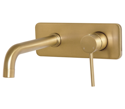 Show details for Blutide Neo Basin Concealed Mixer With Spout (Brushed Brass) Picture of Blutide Neo Basin Concealed Mixer With Spout (Brushed Brass)