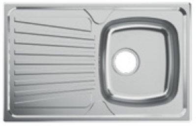 Show details for Hansgrohe S210-F340 Single Sink with Strainer (790 x 500 x 150) Picture of Hansgrohe S210-F340 Single Sink with Strainer (790 x 500 x 150)