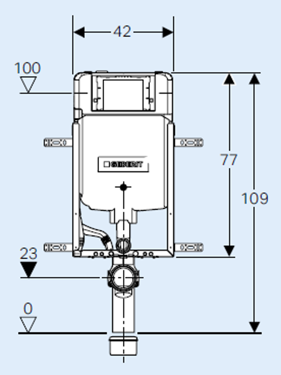 Picture of Geberit Kombifix Sigma Concealed Cistern 109 cm 110.798.00.1