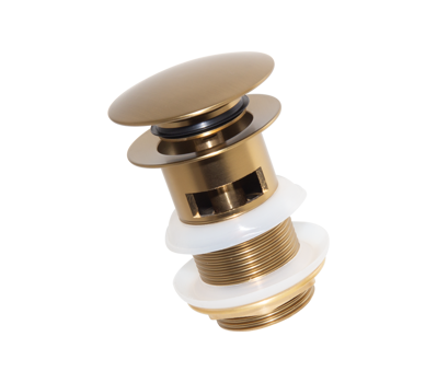 Show details for Blutide Pop Up Basin Waste 32 mm Unslotted (Brushed Brass) Picture of Blutide Pop Up Basin Waste 32 mm Unslotted (Brushed Brass)