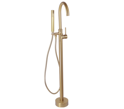 Show details for Blutide Neo Freestanding Bath Mixer (Brushed Brass) Picture of Blutide Neo Freestanding Bath Mixer (Brushed Brass)