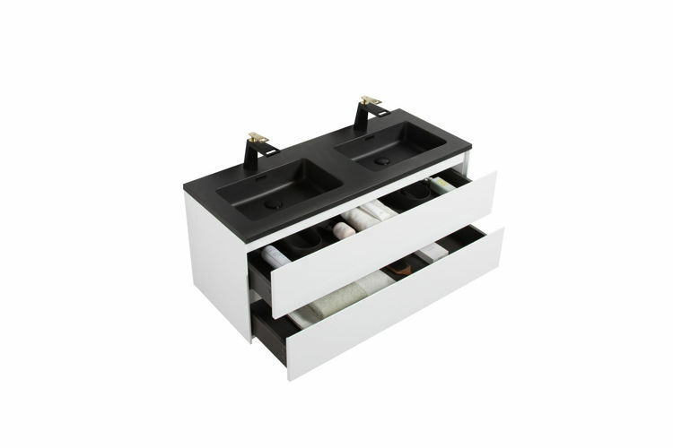 Picture of ENZO DOUBLE DRAWER & BASIN 1200 COMBO black