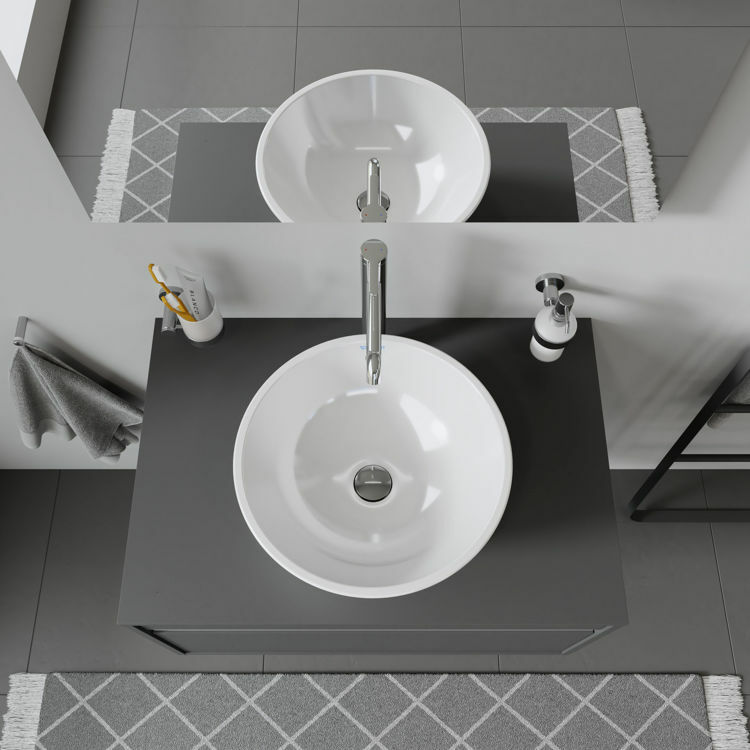 Picture of Bacino Washbowl White High Gloss 420 mm