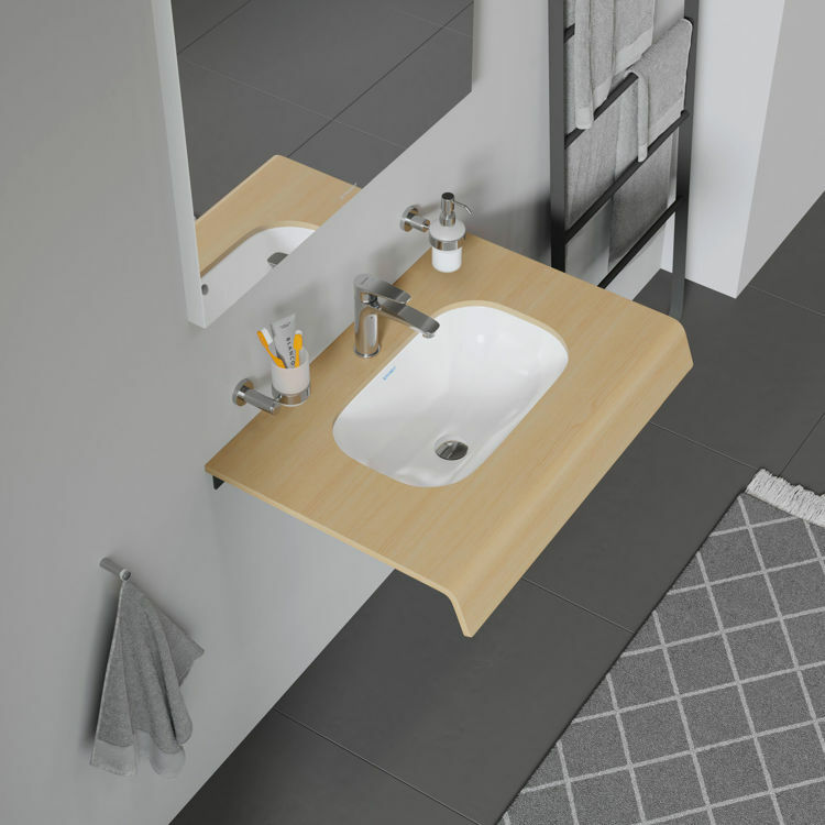 Picture of D-Code Built-in basin White High Gloss 495 mm
