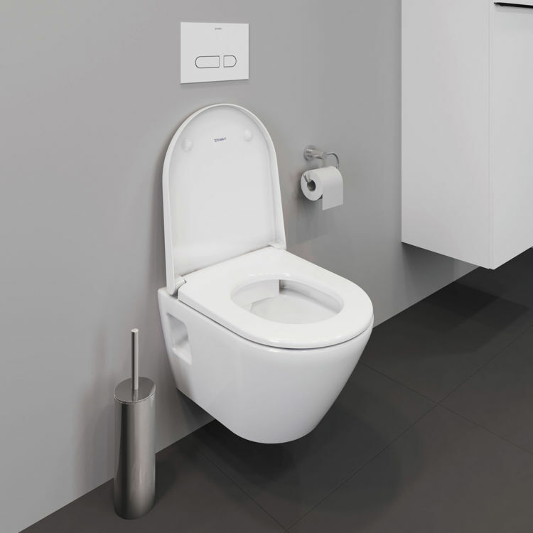 Picture of D-Neo Wall-mounted toilet Compact White High Gloss 480 mm
