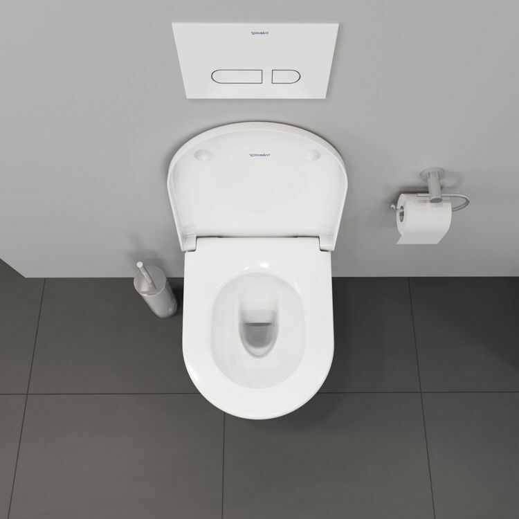 Picture of D-Neo Wall-mounted toilet Compact White High Gloss 480 mm