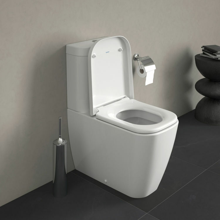 Picture of Happy D.2 Toilet close-coupled White High Gloss 630 mm
