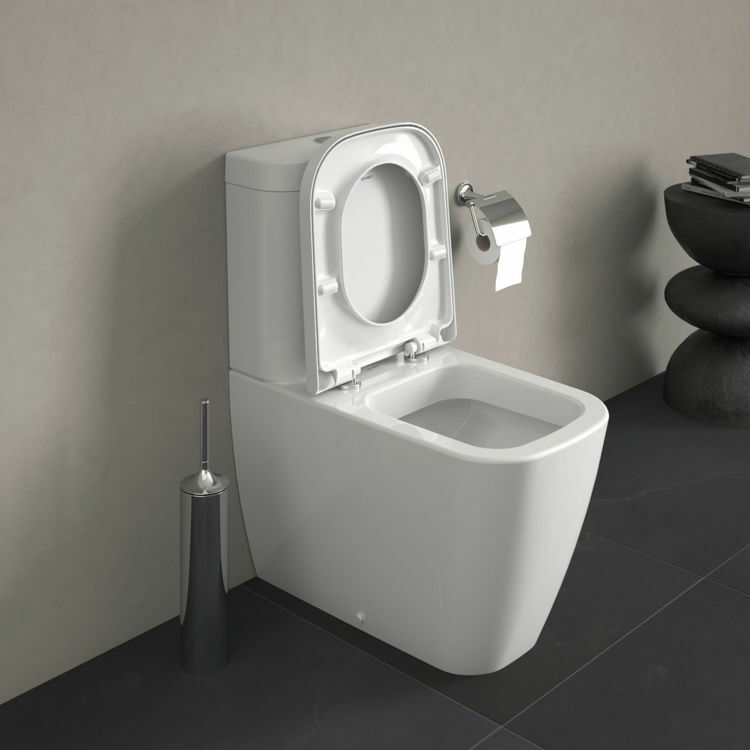 Picture of Happy D.2 Toilet close-coupled White High Gloss 630 mm