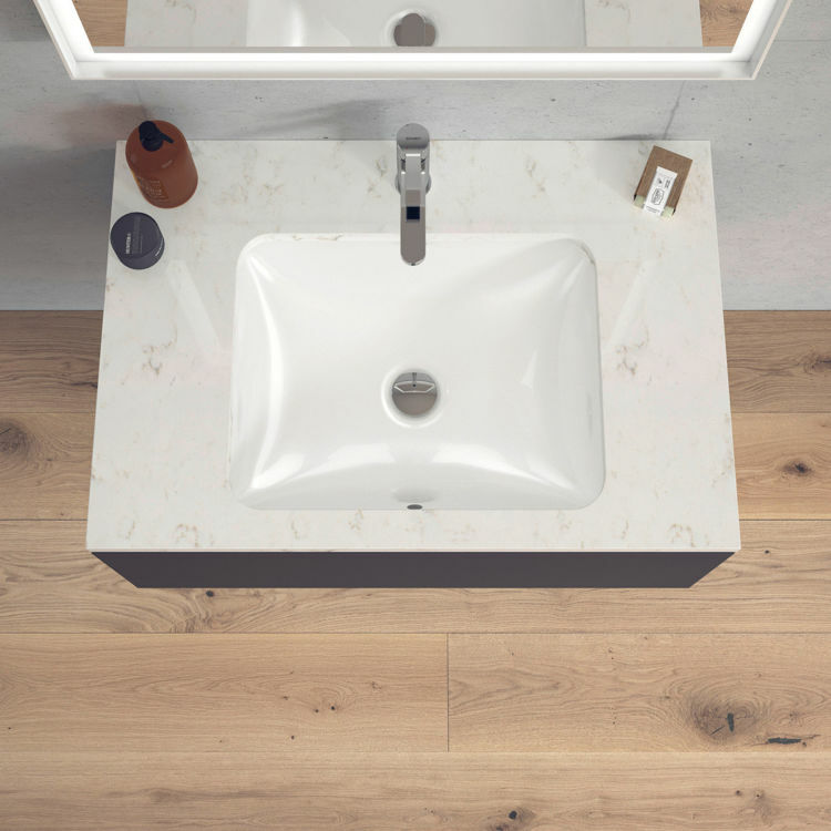 Picture of Starck 3 Built-in basin White High Gloss 530 mm