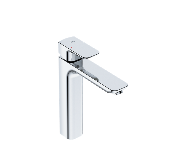 Picture of Liquid Red Valour Single Lever Tall Basin Mixer 210 mm