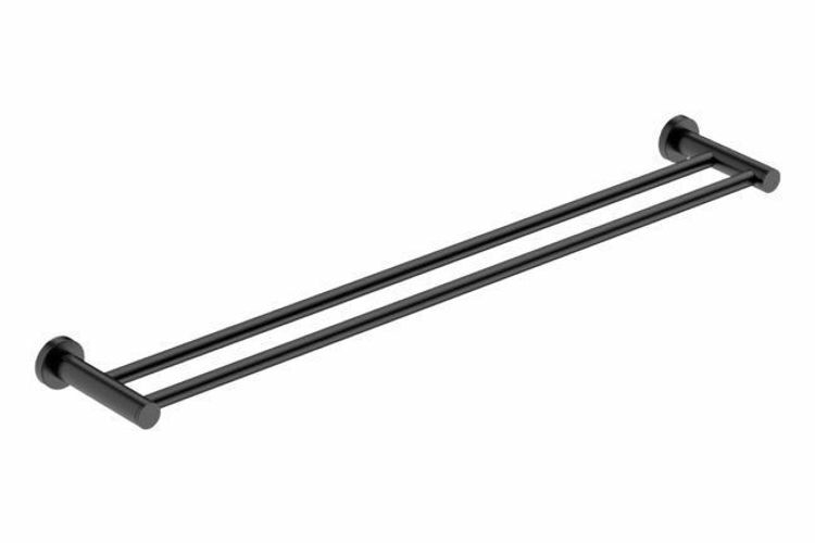 Picture of Bathroom Butler 4685 Double Towel Rail 800 mm Matt Black