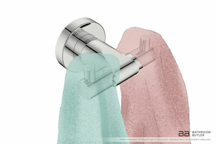 Picture of Bathroom Butler 8211 Double Robe Hook Polished