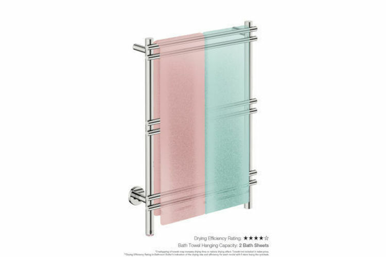 Picture of Bathroom Butler Loft 6 Bar 550 mm Straight Heated Towel Rail with PTSelect Switch