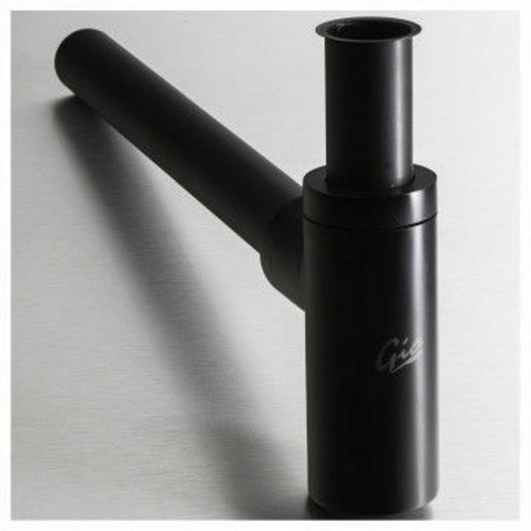 Picture of Gio Matt Black Round Bottle Trap 32 mm x 32 mm