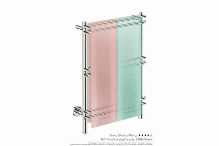 Picture of Bathroom Butler Loft 6 Bar 550 mm Straight Heated Towel Rail with PTSelect Switch