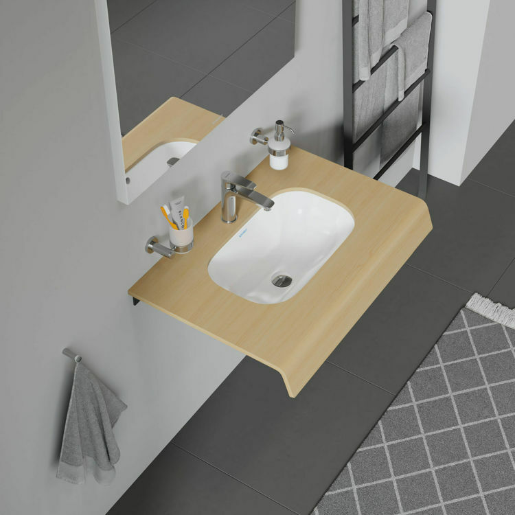 Picture of D-Code Built-in basin White High Gloss 495 mm
