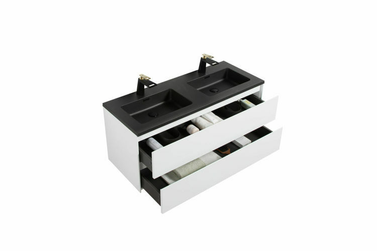 Picture of ENZO DOUBLE DRAWER & BASIN 1200 COMBO black