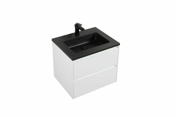 Picture of ENZO DOUBLE DRAWER & BASIN 600 COMBO black