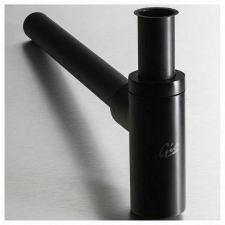 Picture of Gio Matt Black Round Bottle Trap 32 mm x 32 mm