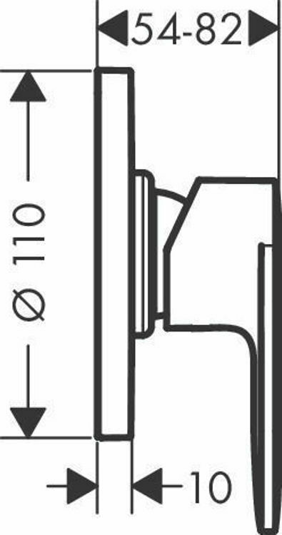 Picture of Hansgrohe Vernis Blend Concealed Shower Mixer