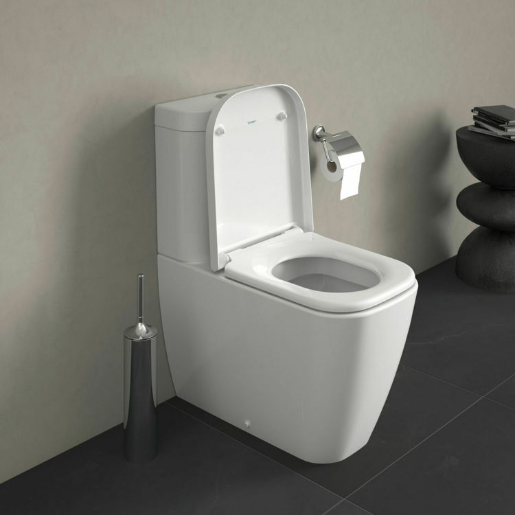 Picture of Happy D.2 Toilet close-coupled White High Gloss 630 mm