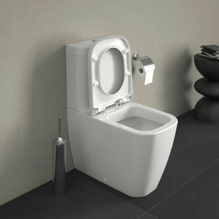 Picture of Happy D.2 Toilet close-coupled White High Gloss 630 mm