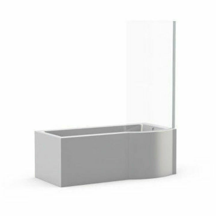 Picture of Osaka Free Standing Shower Bath with Shower Screen (Left Hand)