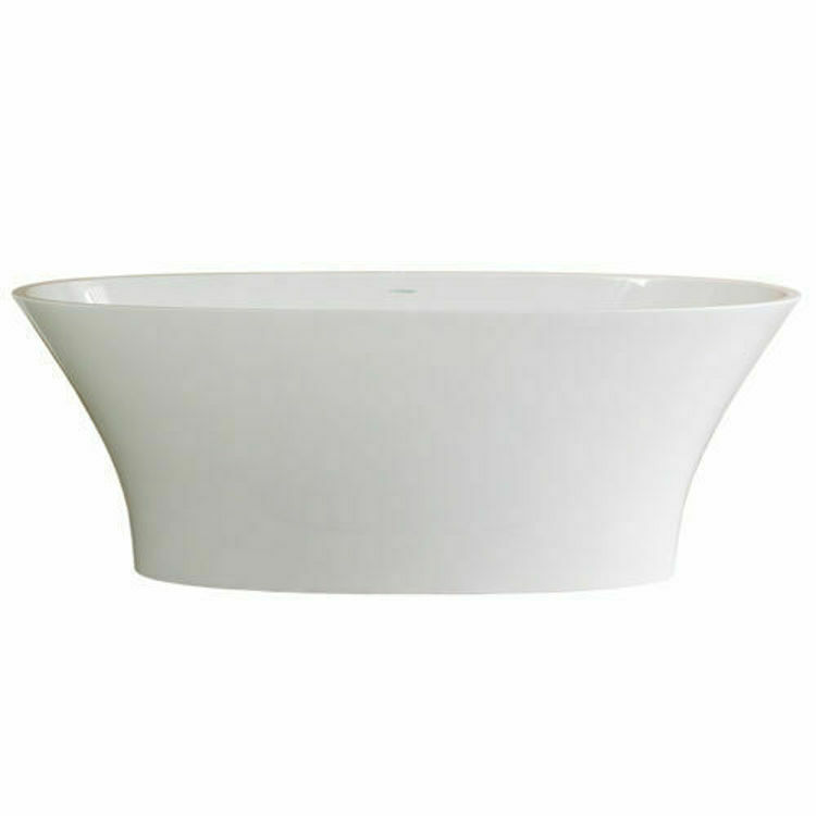 Picture of Victoria + Albert Ionian F/Stand Oval Bath Wh 1701 x 793