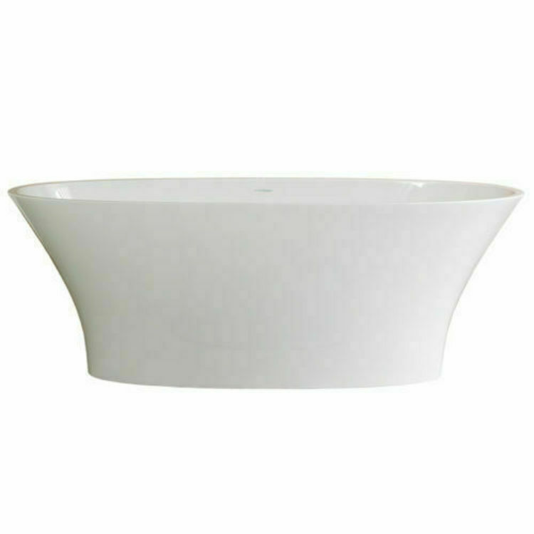 Picture of Victoria + Albert Ionian F/Stand Oval Bath Wh 1701 x 793
