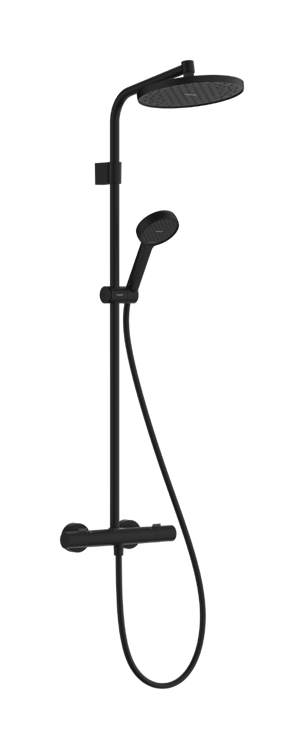 Picture of ACTIVERA S SHOWERPIPE 240 1JET ECOSMART MIT ECOSTAT FINE VARIA BLACK