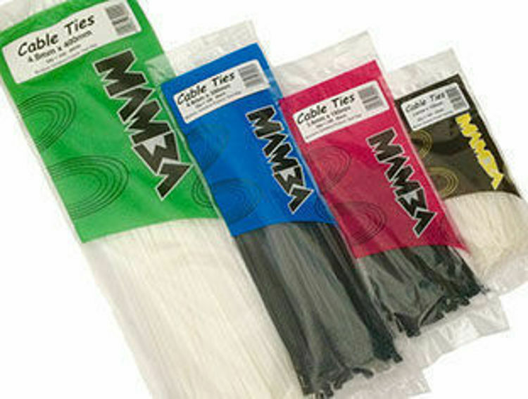 Picture of Black Cable Ties 392 x 4.7 mm (Packet Of 100)