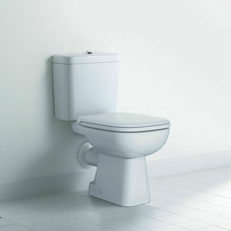 Picture of D-Code Toilet close-coupled White High Gloss 650 mm