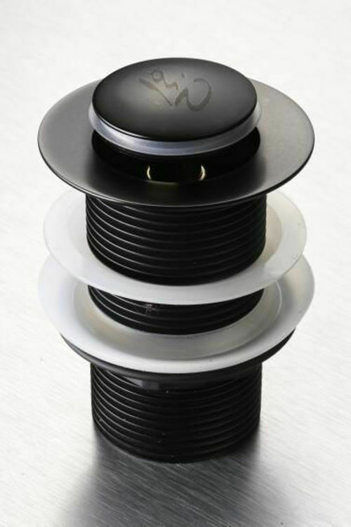 Picture of Gio Matt Black Long Pop Up Basin Waste 32 x 110 mm (Un-Slotted)