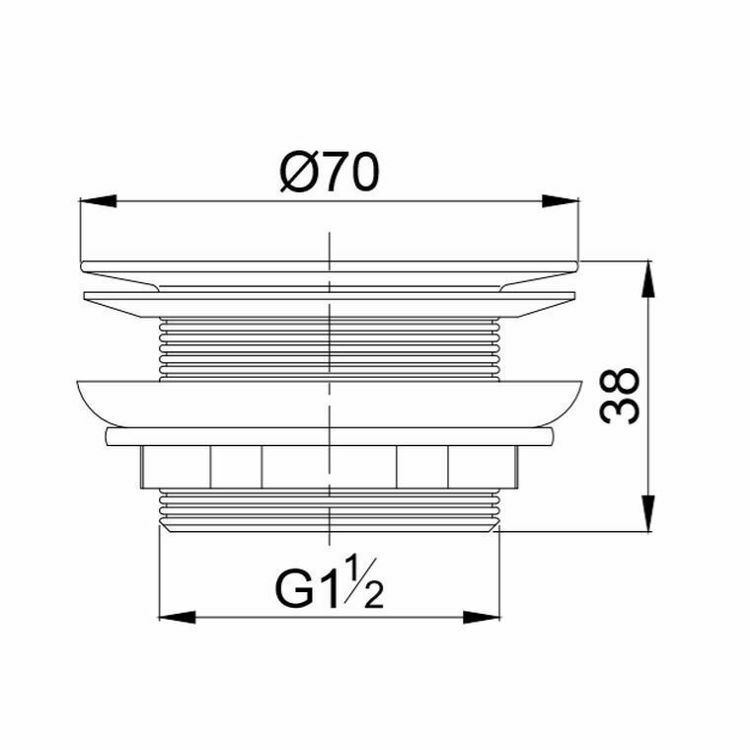 Picture of Gio Pop Down Bath Waste
