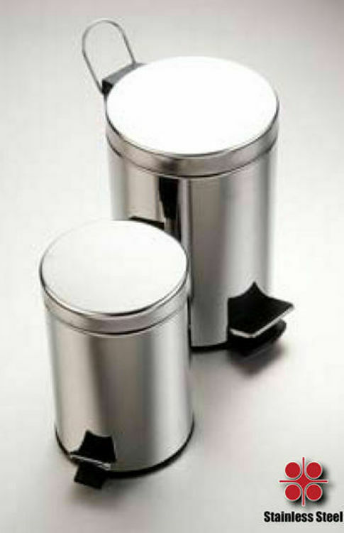 Picture of GV Di Bella Stainless Steel Waste Bin with Foot Pedal (3 litre)