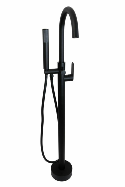 Picture of SATIN FREE STAND BATH MIXER BLACK