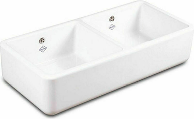 Picture of Shaws Double Bowl 800 Handcrafted Fireclay Sink