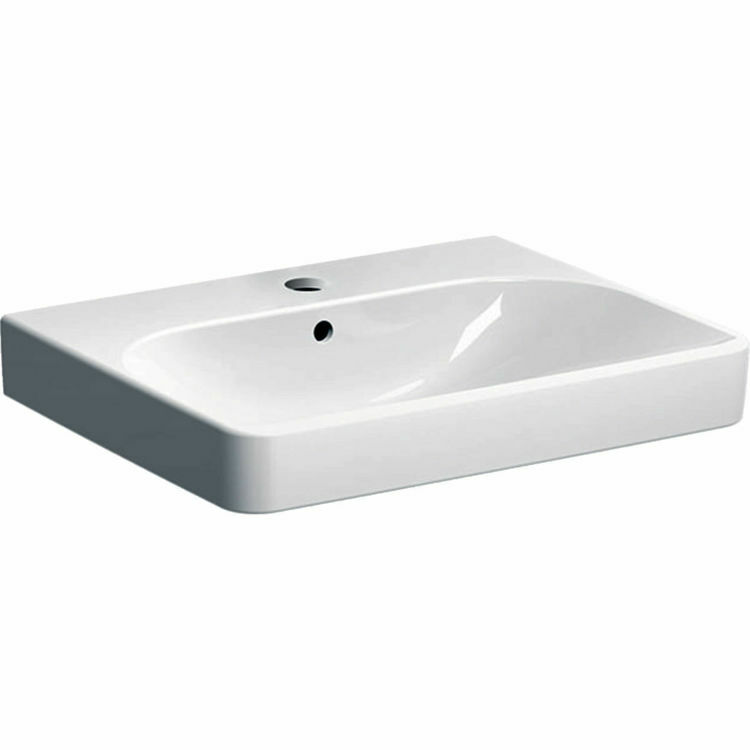 Picture of Smyle Square Wash Basin 600 x 480 1 Tap Hole